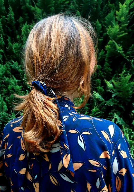 wiskozowe scrunchie