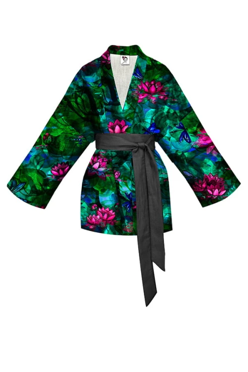 NENUFARY z czarnym paskiem kimono aksamitne.jpg