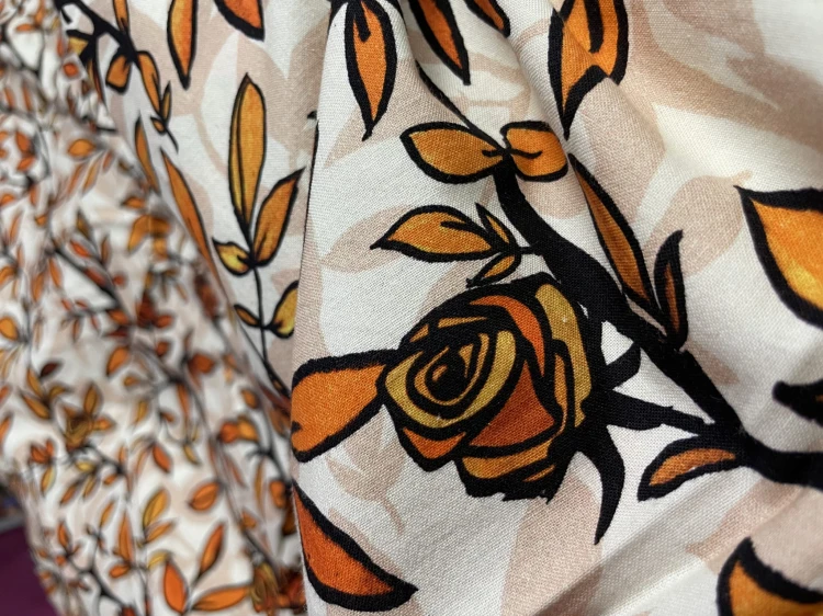 NAWROTANKA bawełniana pościel w żółte liście boho róze sypialnia (10).jpeg