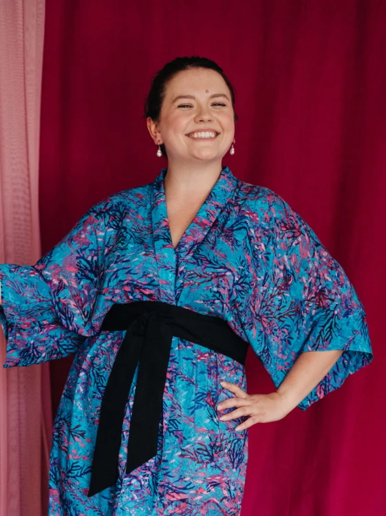 NAWROTANKA wiskozowe kimono turkusowe rybki krókie.jpg