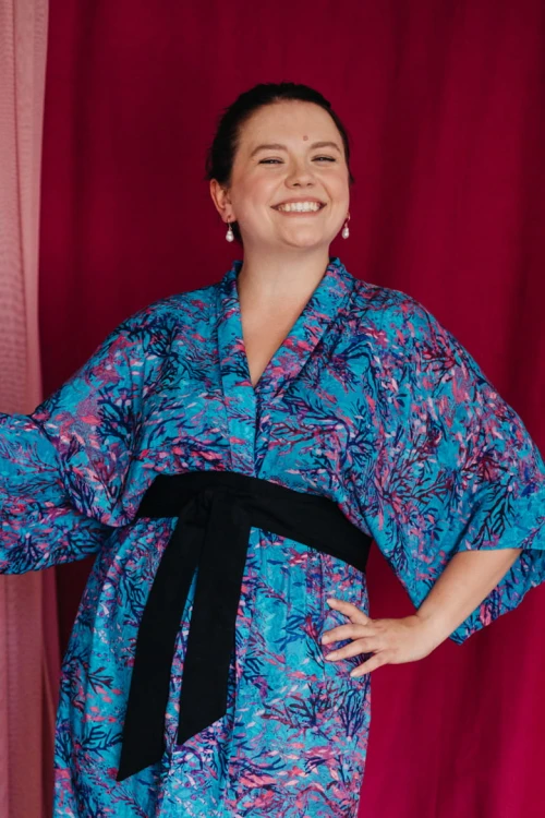 NAWROTANKA wiskozowe kimono turkus rybki krókie.jpg