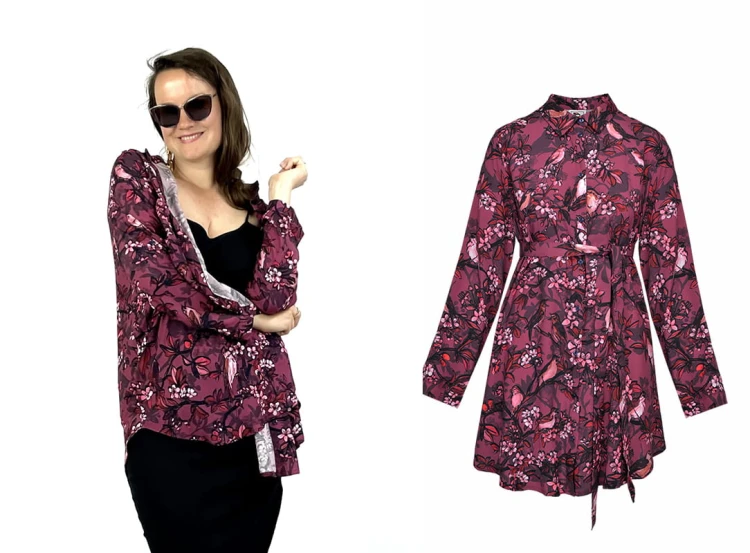 deep pink blooming pattern birdy shirt.jpg