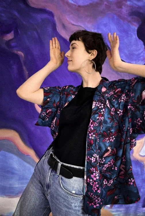 NAWROTANKA turkusowe kimono w rózowe kwiaty wiśni wzór słowiki  (2).jpg