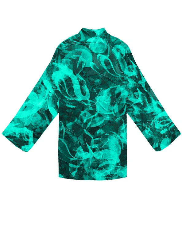 kimono ZORZA POLARNA turkus midi nawrotanka wzór tył.jpg