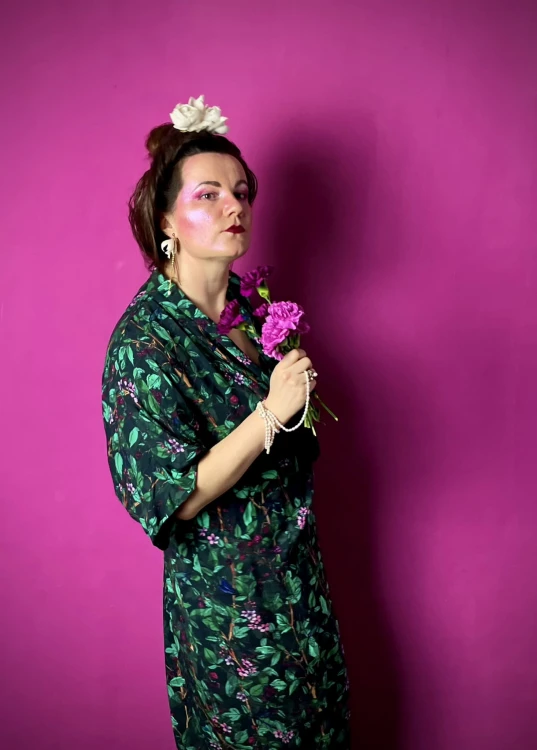 zielone kimono malahit szmarag wazki i kwitnące maliny wzor botaniczny (4).JPEG