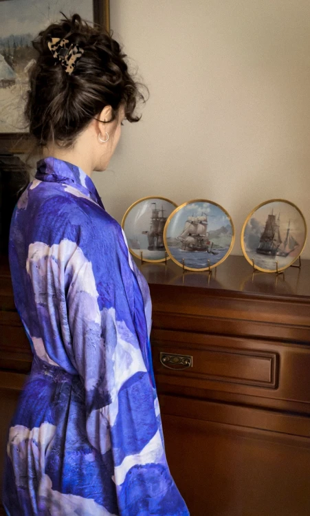 artystyczne KIMONO  w autorski wzór fioletowe niebo chmury malarskie kolekcje obrazów.jpg