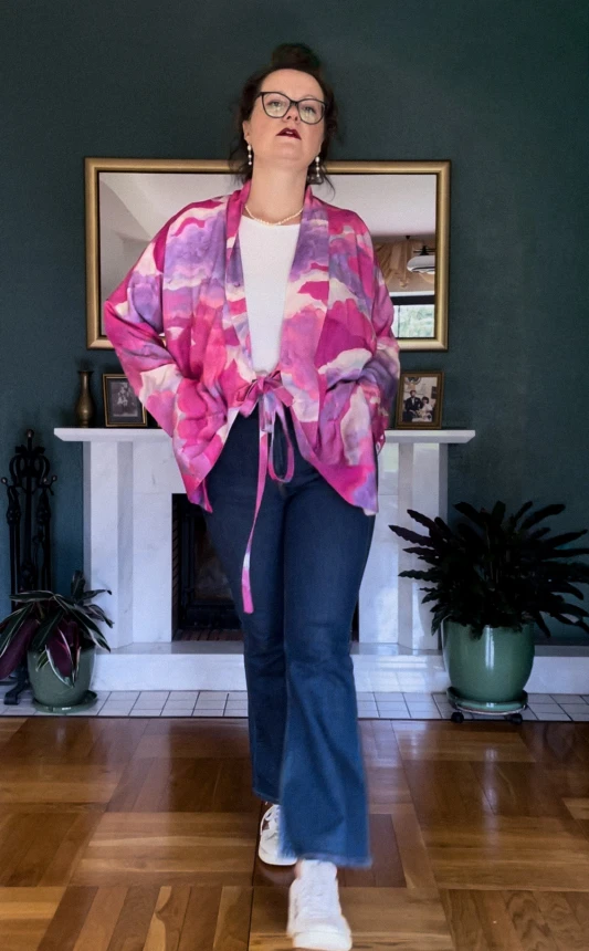 kimono mini premium CHMURY na niebie różowe koszula narzutka nawrotanka.jpg