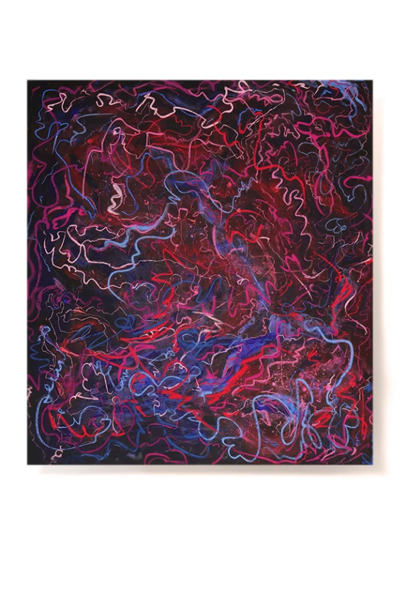 "serpentyny RADOŚCI" • obraz na płótnie 90x100cm •