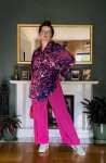 kimono mini premium wzór abstrakcyjny SERPENTYNY RADOŚCI nawrotanka kopertowa koszula.jpg
