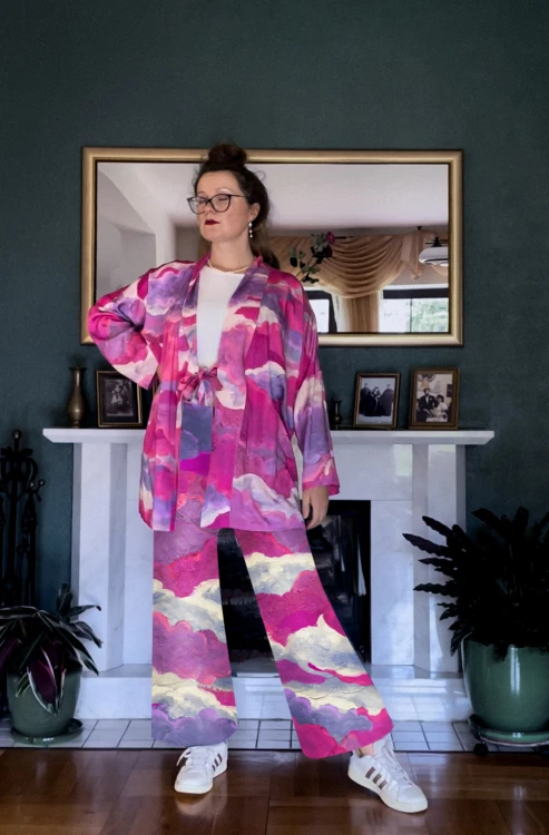 wzorzyste spodnie + kimono CHMURY niebo rozowe nawrotanka.jpg