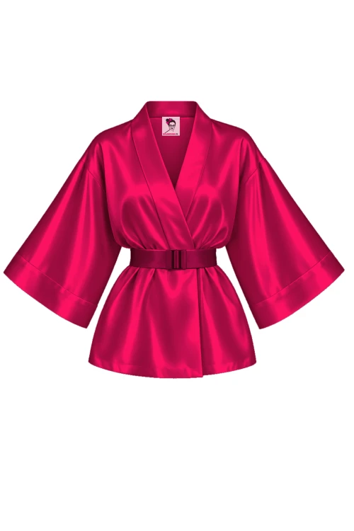 KIMONO krótkie MALINA z wiskozy satynowej.png