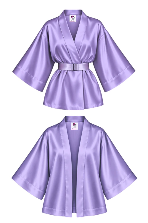 KIMONO krótkie LAWENDA z wiskozy satynowej z paskiem i na luzie.png