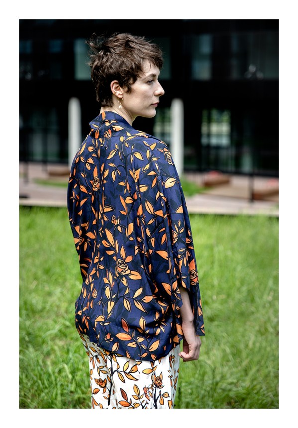 bluzka w złote liście