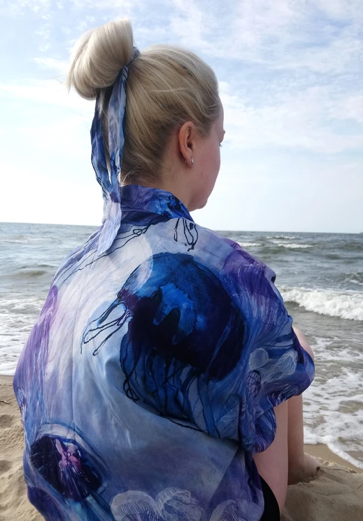 gumka scrunchie meduzy