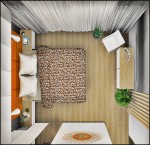 sypialnia jak z muralu Oblicze Piękna