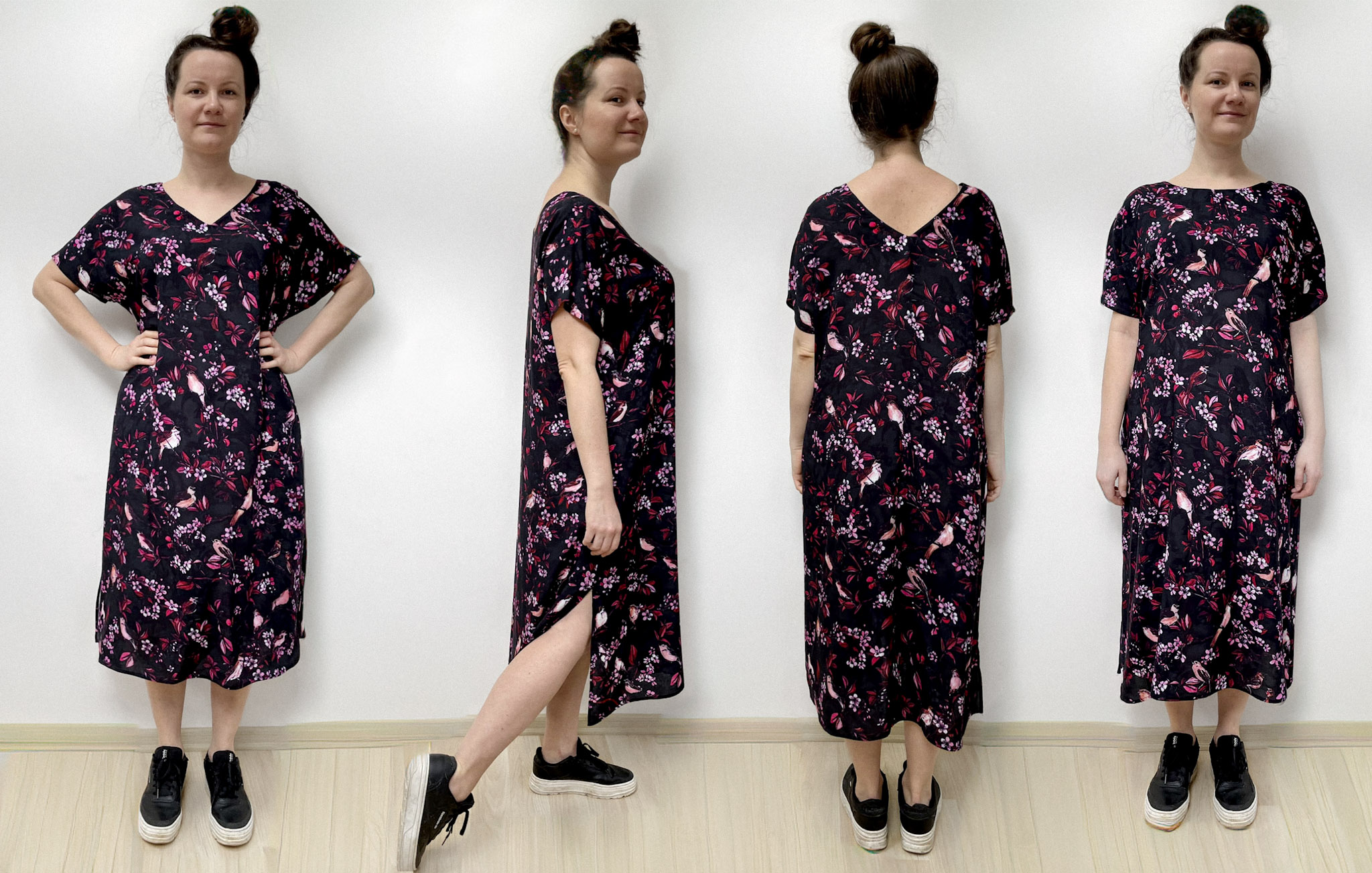 sukienka midi czarna